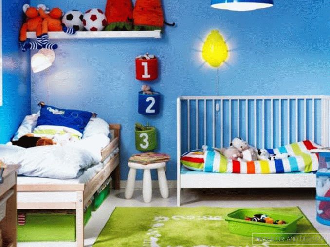 Foto eines Kinderzimmers für einen Jungen 3-5 Jahre