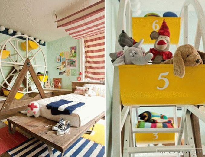 Foto eines Kinderzimmers für einen Jungen 3-5 Jahre