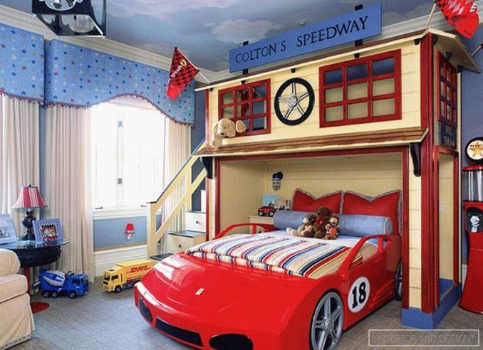 Foto eines Kinderzimmers für einen Jungen 10-12 Jahre