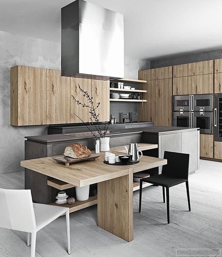 Küche mit Holzfassaden 5