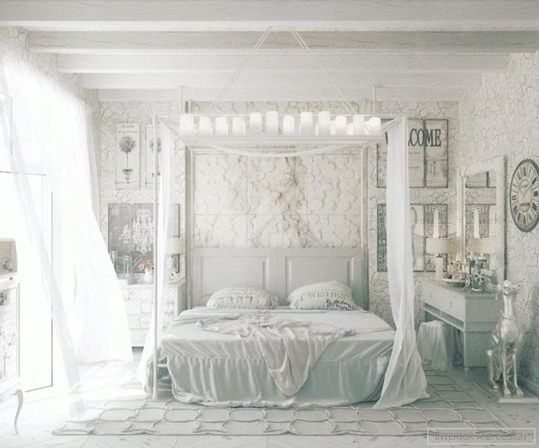 Vorhänge für das Schlafzimmer im Stil der Provence 3