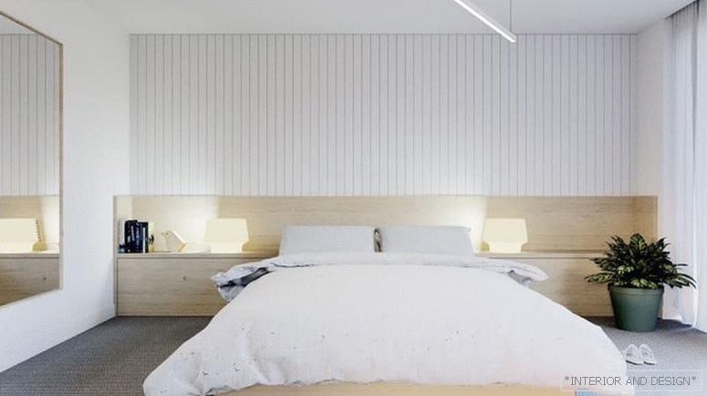 Vorhänge für das Schlafzimmer im Stil des Minimalismus 1
