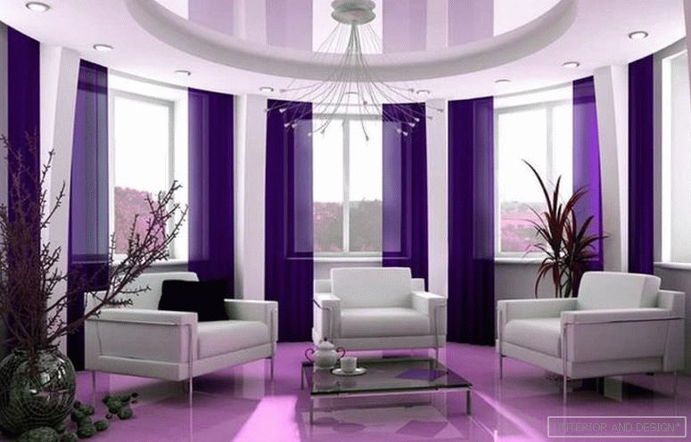 Violette Farbe im Innenraum 4