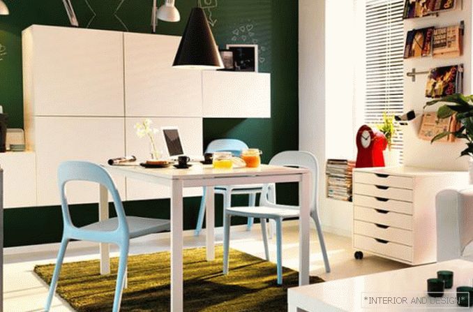 Beispiele für die Dekoration eines Raumes mit Möbeln von Ikea 1
